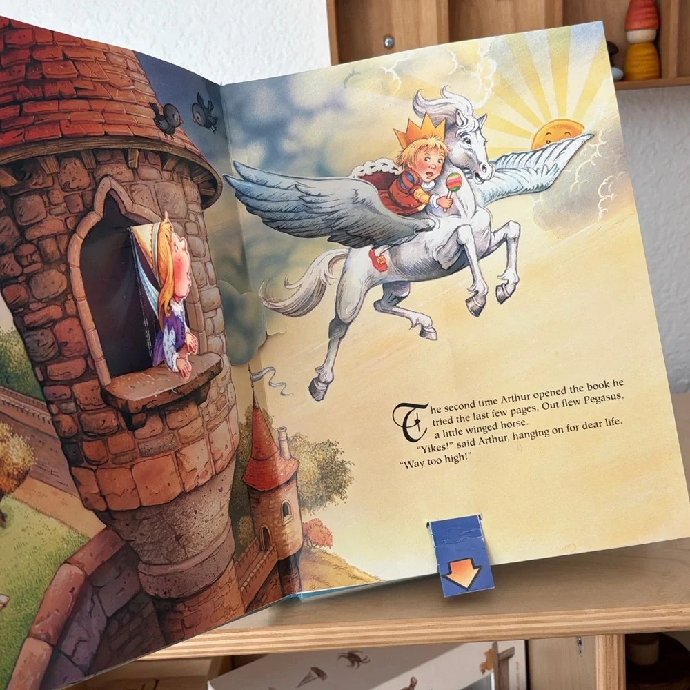 VINTAGE Little Merlin's Book of Magic Pets - Hardcover Pop-Up Book